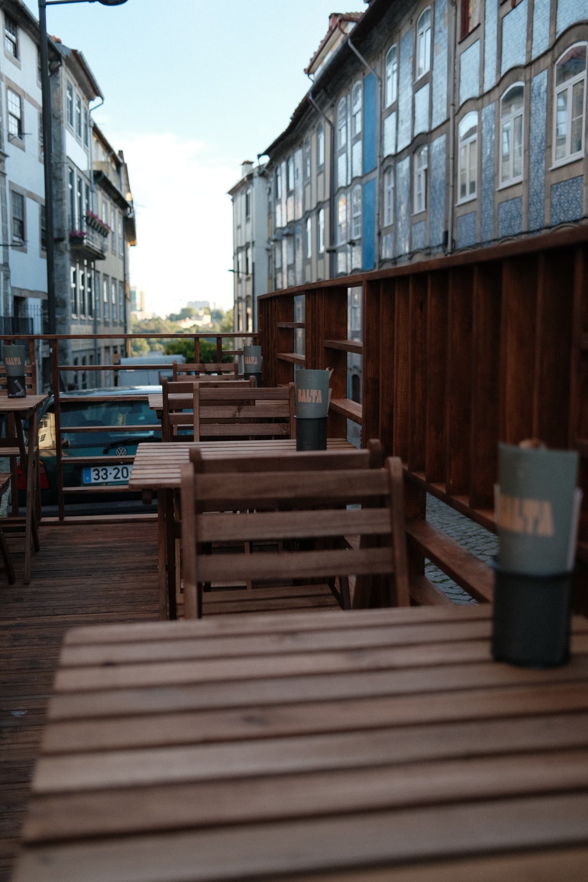 The Balta Brunch terrace, on R. do Dr. Barbosa de Castro